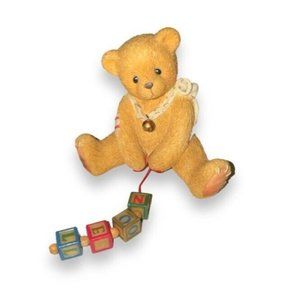 Vintage Christmas Cherished Teddies Nolan A String Of Good Tidings #6h5/017 1996